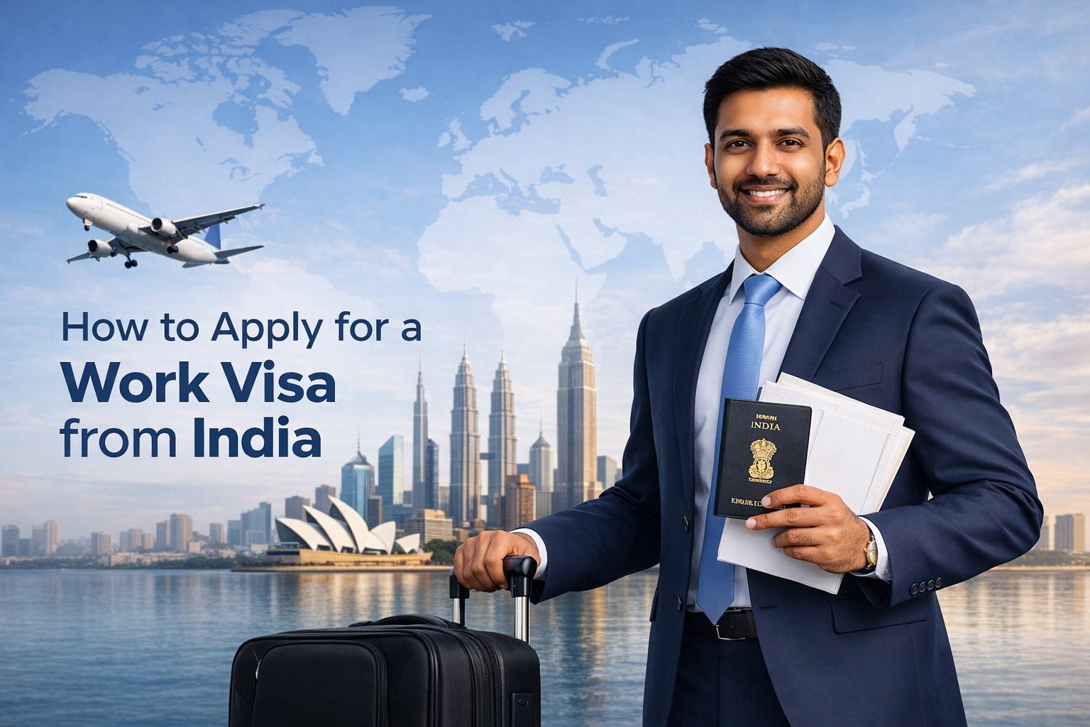 How​‍​‌‍​‍‌​‍​‌‍​‍‌ to Apply for a Work Visa from India?