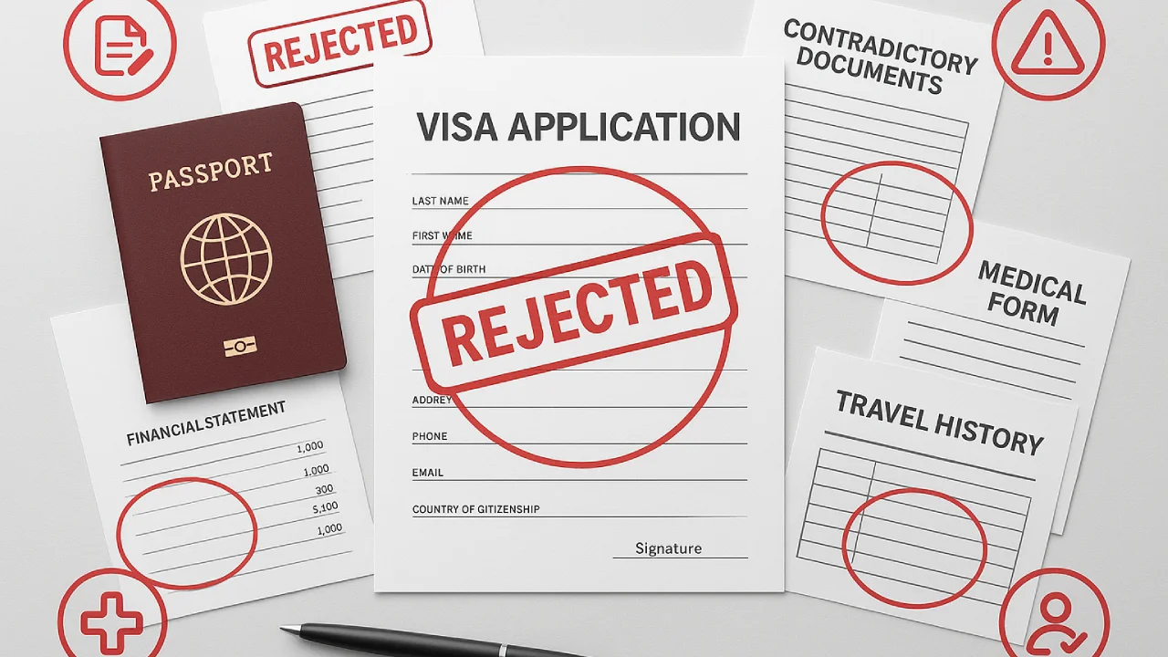 Common Mistakes & Reasons for Visa Rejection