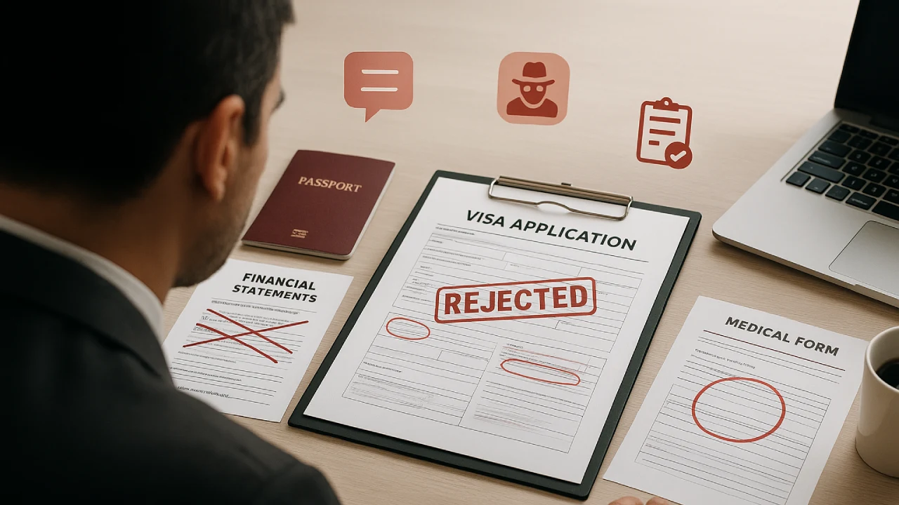 Common Mistakes & Reasons for Visa Rejection